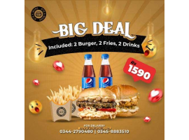 Big Thick Burgerz Big Deal For 2 Persons For Rs.1590/-